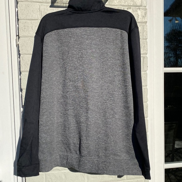 Champion sweatshirt performance Duofold Warm 1/4 zip gray black Large - Picture 4 of 12